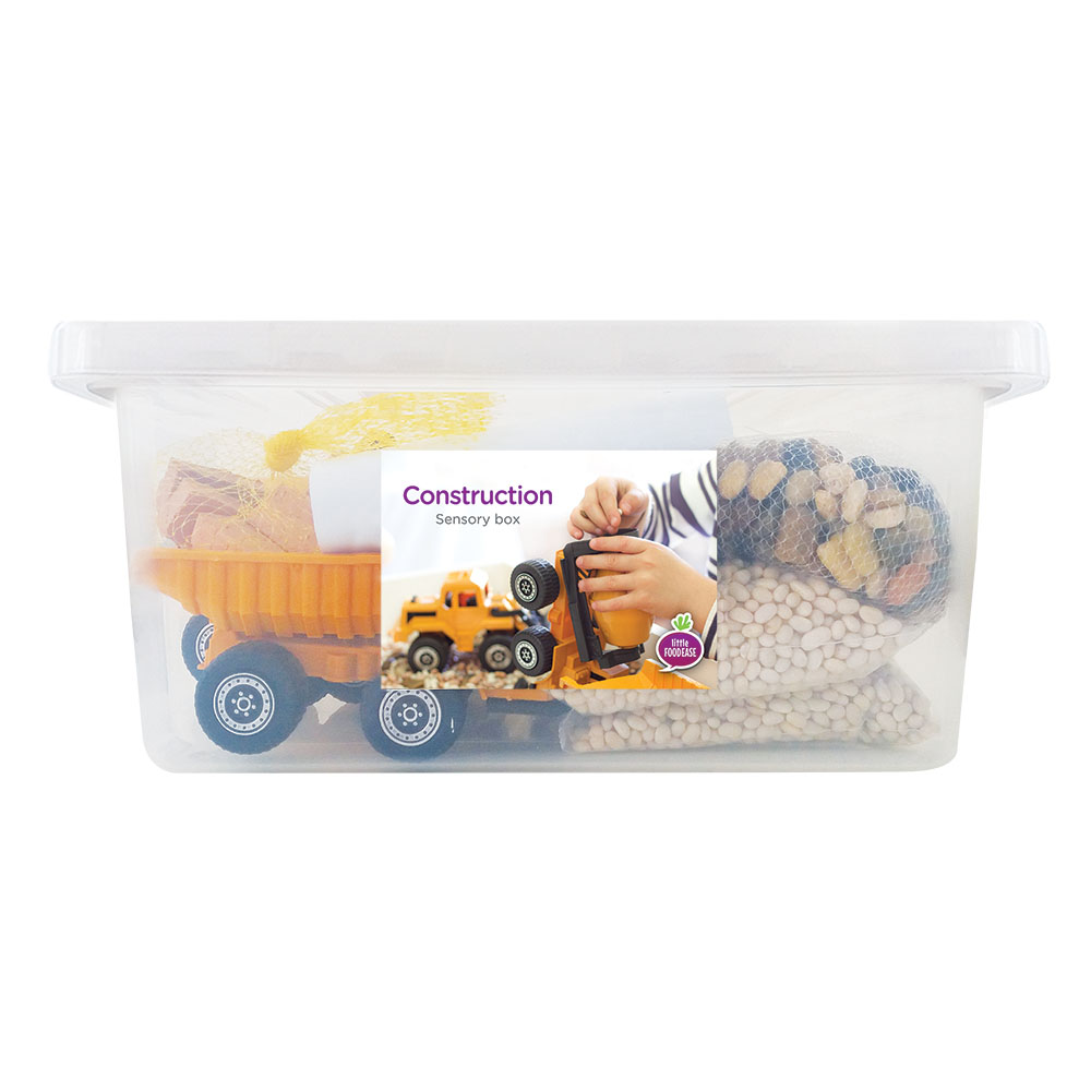 construction sensory box